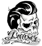 Greaser Skull Drawing