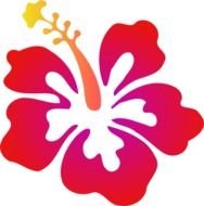 Pink Hibiscus Flowers Clip Art N3