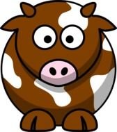 Brown Cow Clip Art N7