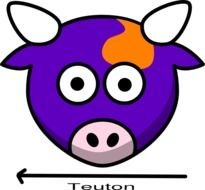 Purple Cow Clip Art N2