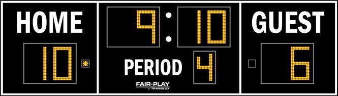 Scoreboard in basketball clipart