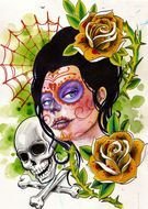 Day Of Dead as a picture for clipart