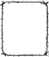 painted frame of the bramble