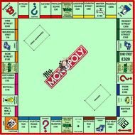 Standard Monopoly Board drawing