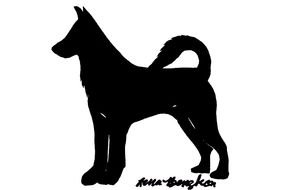 nice Dog Silhouette drawing