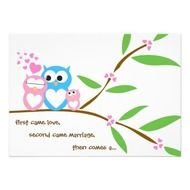 Owl Baby Shower Invitations Boy