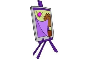 Cartoon colorful drawing clipart