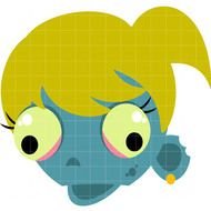 Zombie Head Clip Art N3