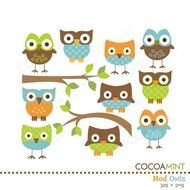 Blue Owl Clip Art N10