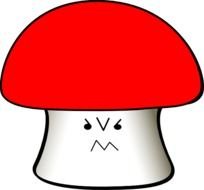 Angry Clip Art Mushrooms