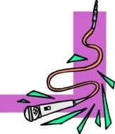 Microphone, colorful drawing