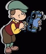 drawn boy with a toy car on a black background