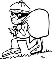 Burglar Clip Art N15