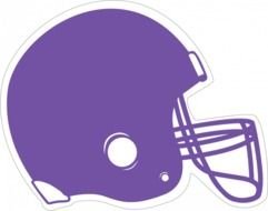 purple helmet on a black background