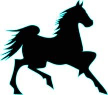 Fire Horse Vector Clip Art