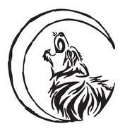 Tribal Wolf Drawings Howling