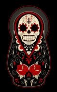 "Day Of The Dead" Sugar Skull Clipart