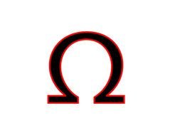 om symbol on a white background