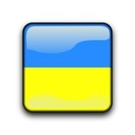 square with ukrainian flag