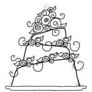 Clipart of Wedding Cake