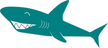 Cartoon Shark as an illustration