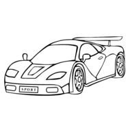 Sports Cars Coloring Pages