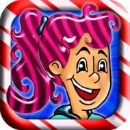 animated girl with pink hair