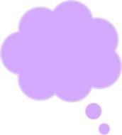 Purple Speech Bubble Clip Art