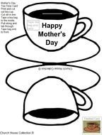 Mothers Day Tea Cup Template