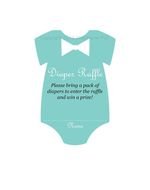 Bow Tie For Baby Shower Raffle Tickets