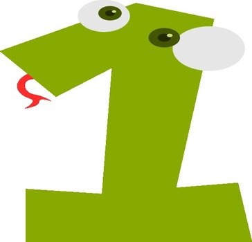 Number 1 Clip Art N35