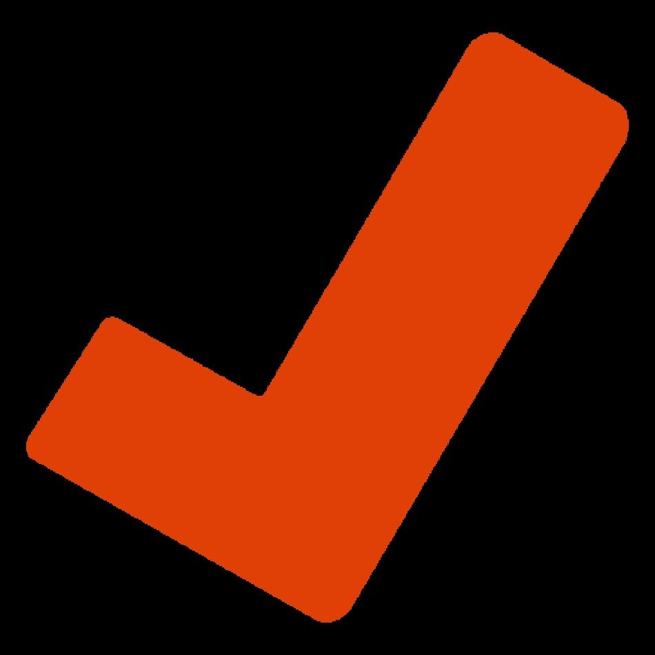 Red Check Mark Icon