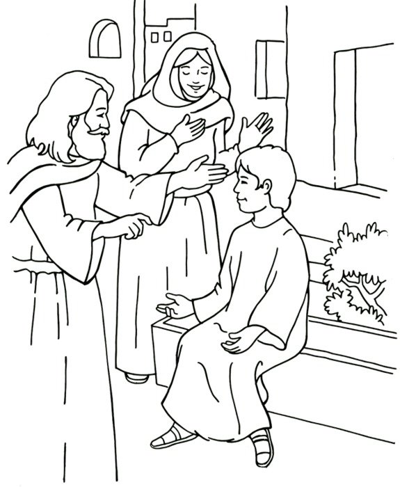 Jesus Coloring Pages