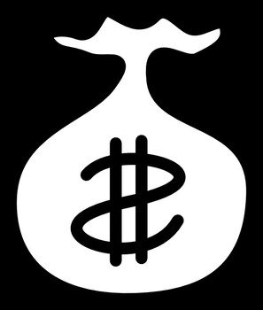 Money Bag Clip Art Black And White N3