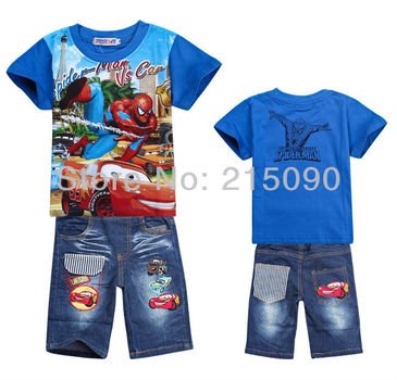 2013 Spider Man Cars New Arrival 6 Sets lot Cute Cartoon Children