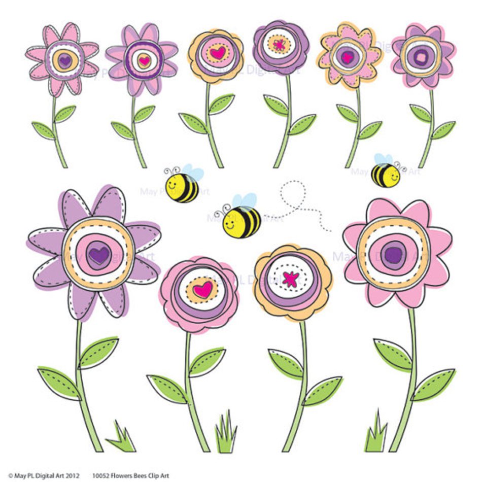 Spring Flowers Clip Art N65