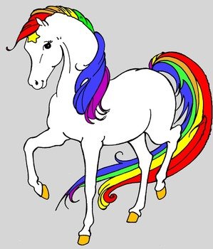 Rainbow Brite Unicorn