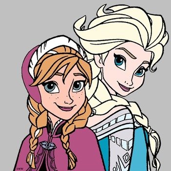 Frozen Anna And Elsa Clip Art N6