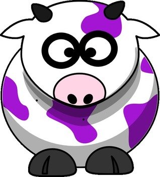Purple Cow Clip Art N3