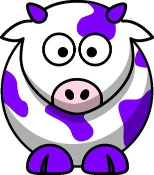 Cow Cartoon Clip Art N69