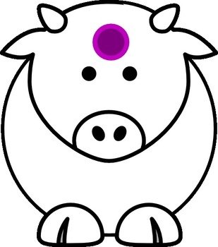 Purple Cow Clip Art N4