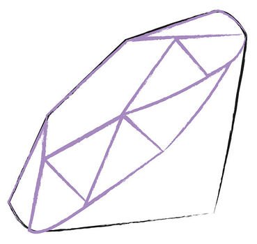 How To Draw A Easy Diamond