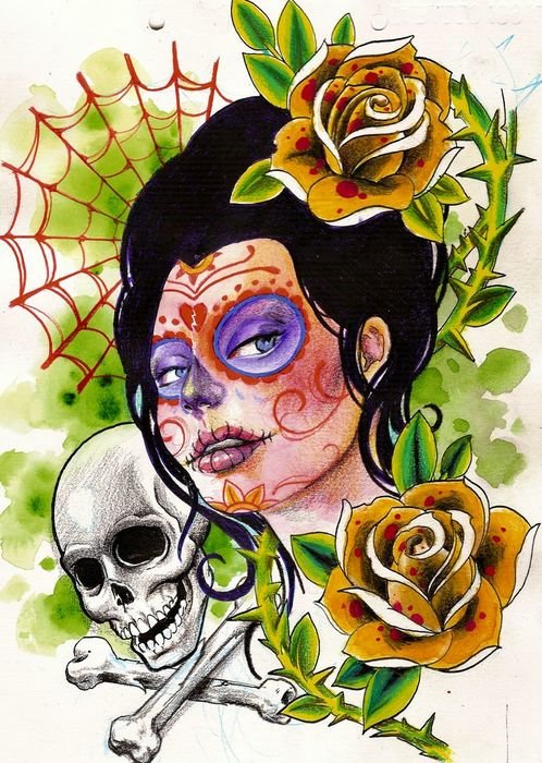 Day Of Dead as a picture for clipart