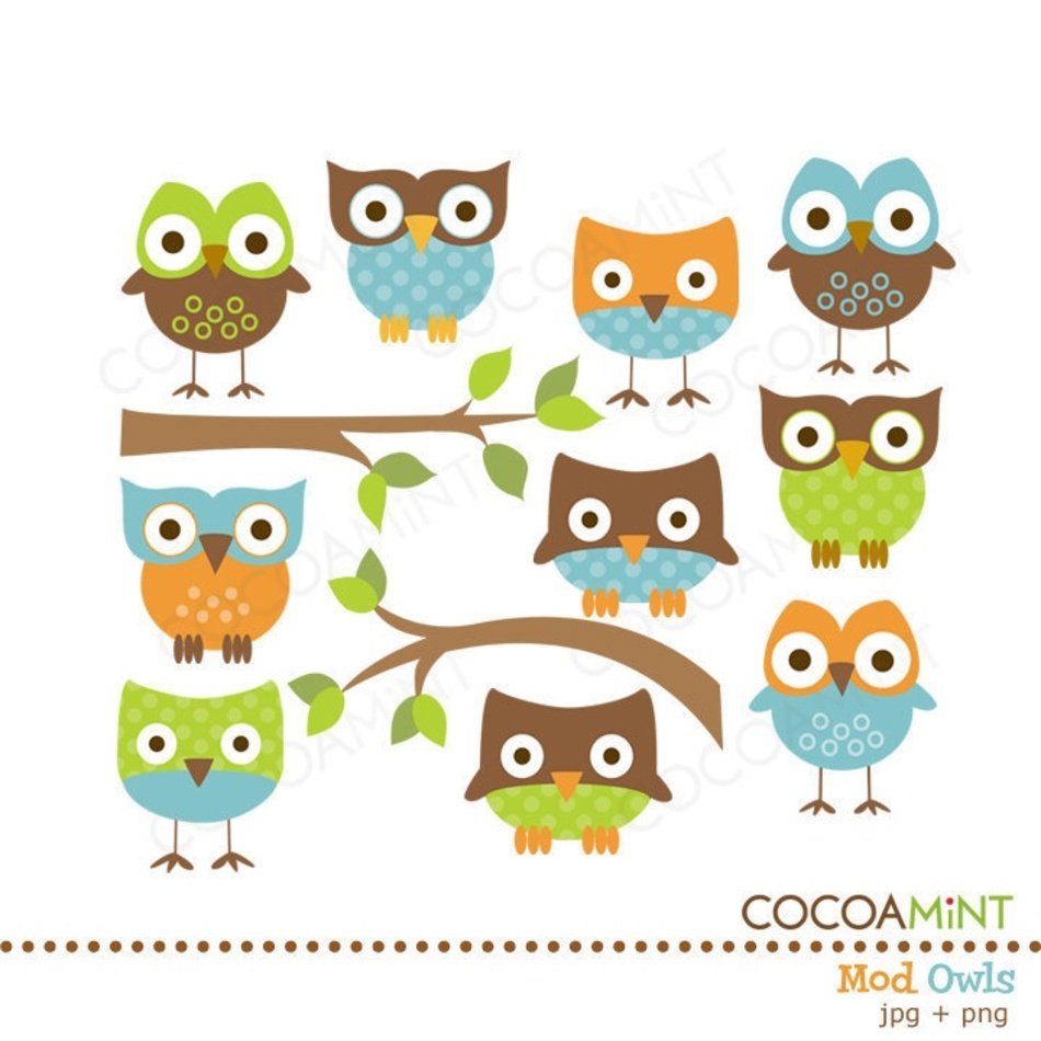 Blue Owl Clip Art N10