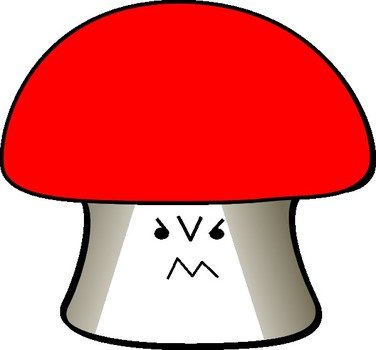 Angry Clip Art Mushrooms