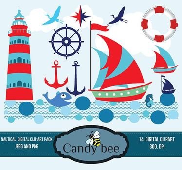Nautical Boat Clip Art N2