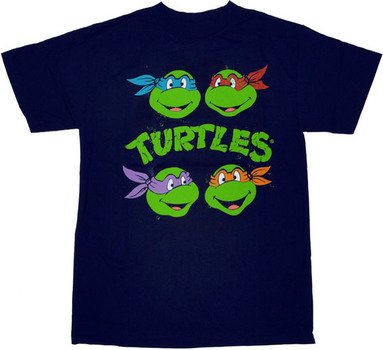 Ninja Turtles Faces Logo Shirt