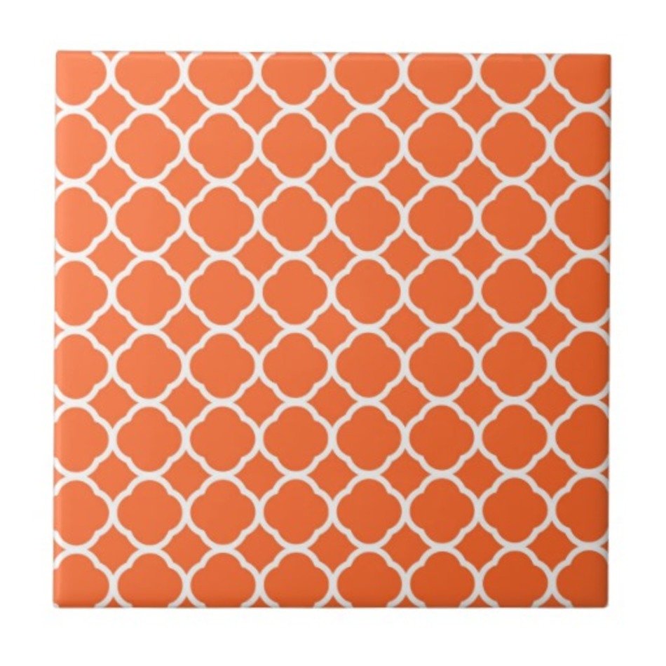 Turquoise Quatrefoil Pattern