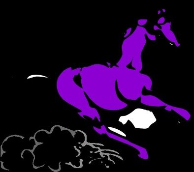 Running Horse Clip Art N17