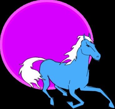 Running Horse Clip Art N18